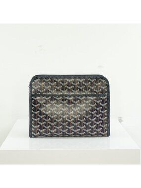 Goyard Navy Monogram Canvas Jouvence Pouch